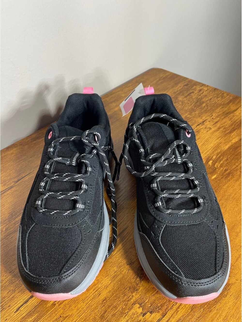New Vively Trail Walk Sneakers Black Pink Grey Chunky Athletic Shoes Sz 8.5 - Picture 7 of 7